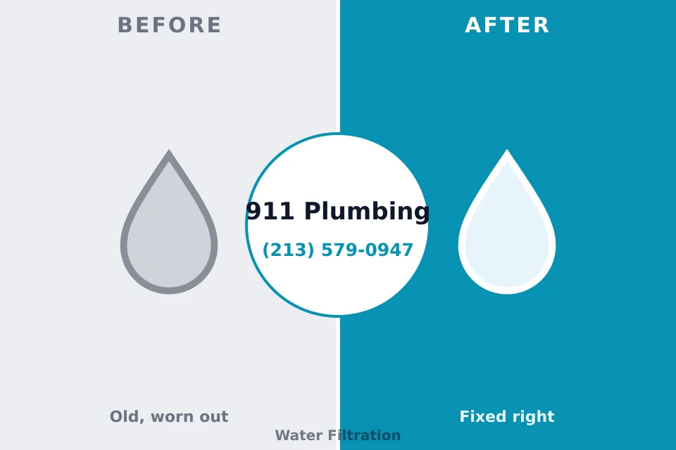 Before and after: plumbing company Okemah, OK